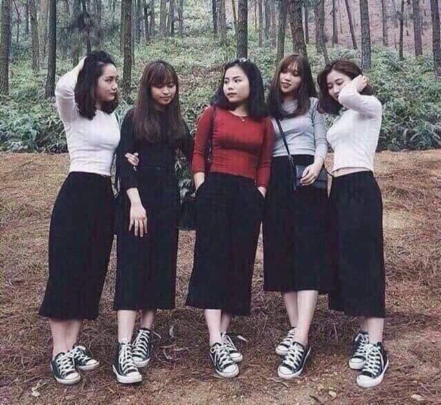 Quần lửng ngố ống rộng hottrend