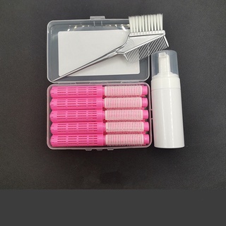 Trục uốn lạnh dập phồng chân tóc - Bộ trục kẹp nhựa uốn phồng chân tóc 3D 25 cái