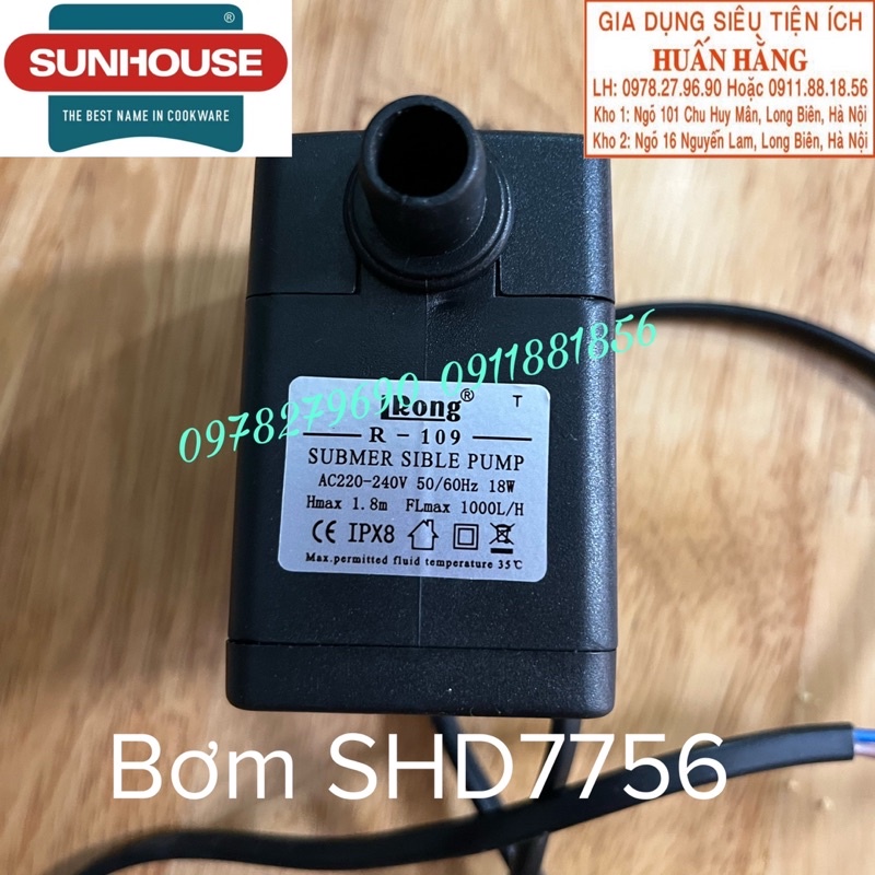 ĐIỀU KHIỂN TỪ XA, BƠM, MOTOR ĐẢO GIÓ QUẠT ĐIỀU HOÀ SUNHOUSE SHD7756 7756