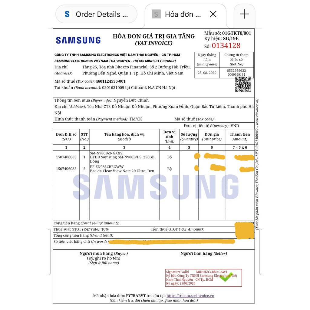 [Mã 44ELSALE1 giảm 5% đơn 3 Triệu] Điện thoại Samsung Galaxy Note 20 Ultra 5G - Hàng chính hãng.