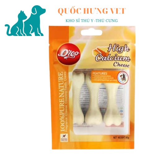 Xương Gặm Orgo Sạch Răng,Thơm Miệng,Bổ Sung Canxi Cho Chó- QUỐC HƯNG VET