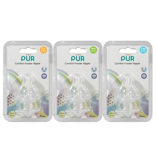 Vỉ 2 núm cho bình cổ thường Pur Comfort Feeder (1611 - 1612 - 1613)