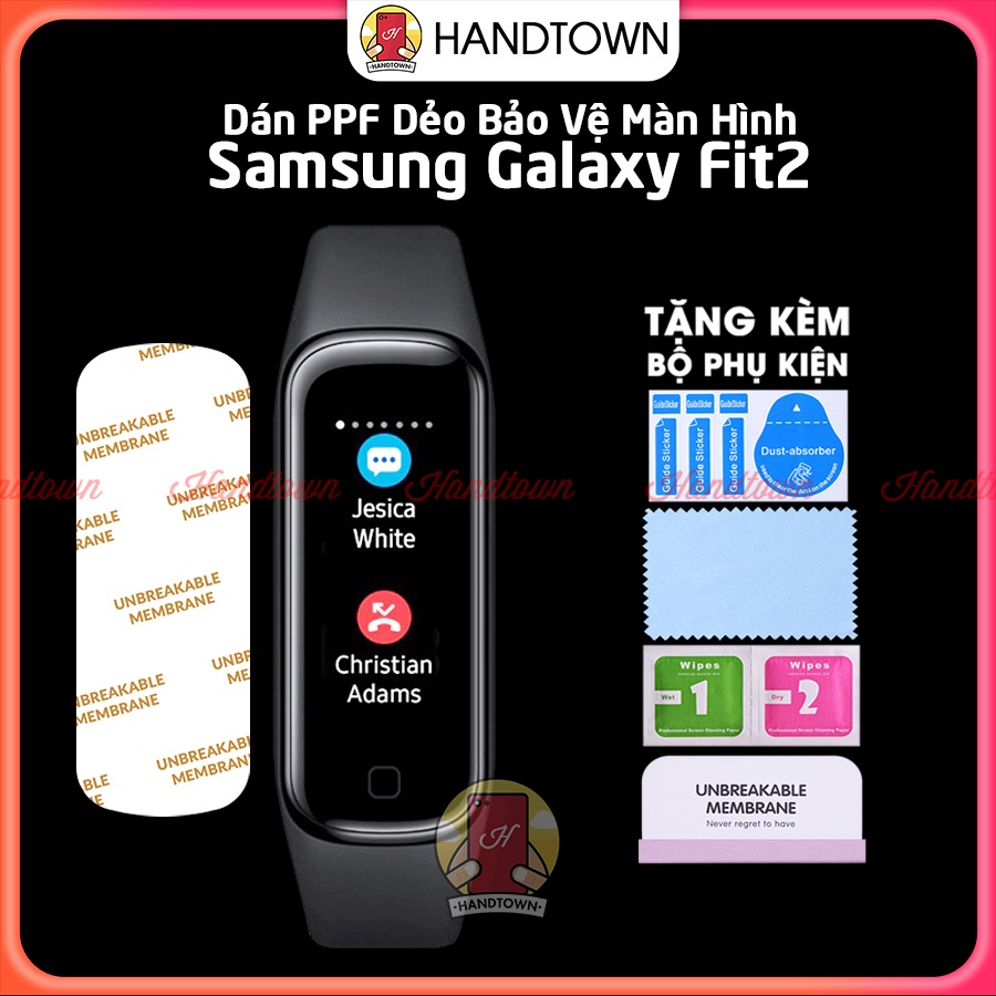 Miếng Dán Màn Hình PPF Đồng Hồ Thông Minh Kính Cường Lực Dẻo Samsung Galaxy Fit2 Fit 2 Chống Va Đập Bảo Vệ Mặt Đồng Hồ