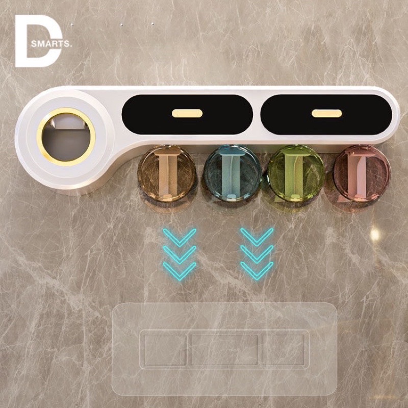 Bộ Nhả Kem Đánh Răng Tự Động Ngang Tinh Tế Mẫu Mới 2022, Sang Trọng-Tinh Tế