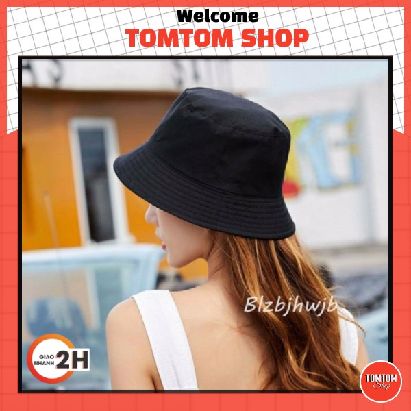 Nón bucket tròn vành trơn nhiều màu phong cách Ulzzang Unisex Korea TOMTOM SHOP