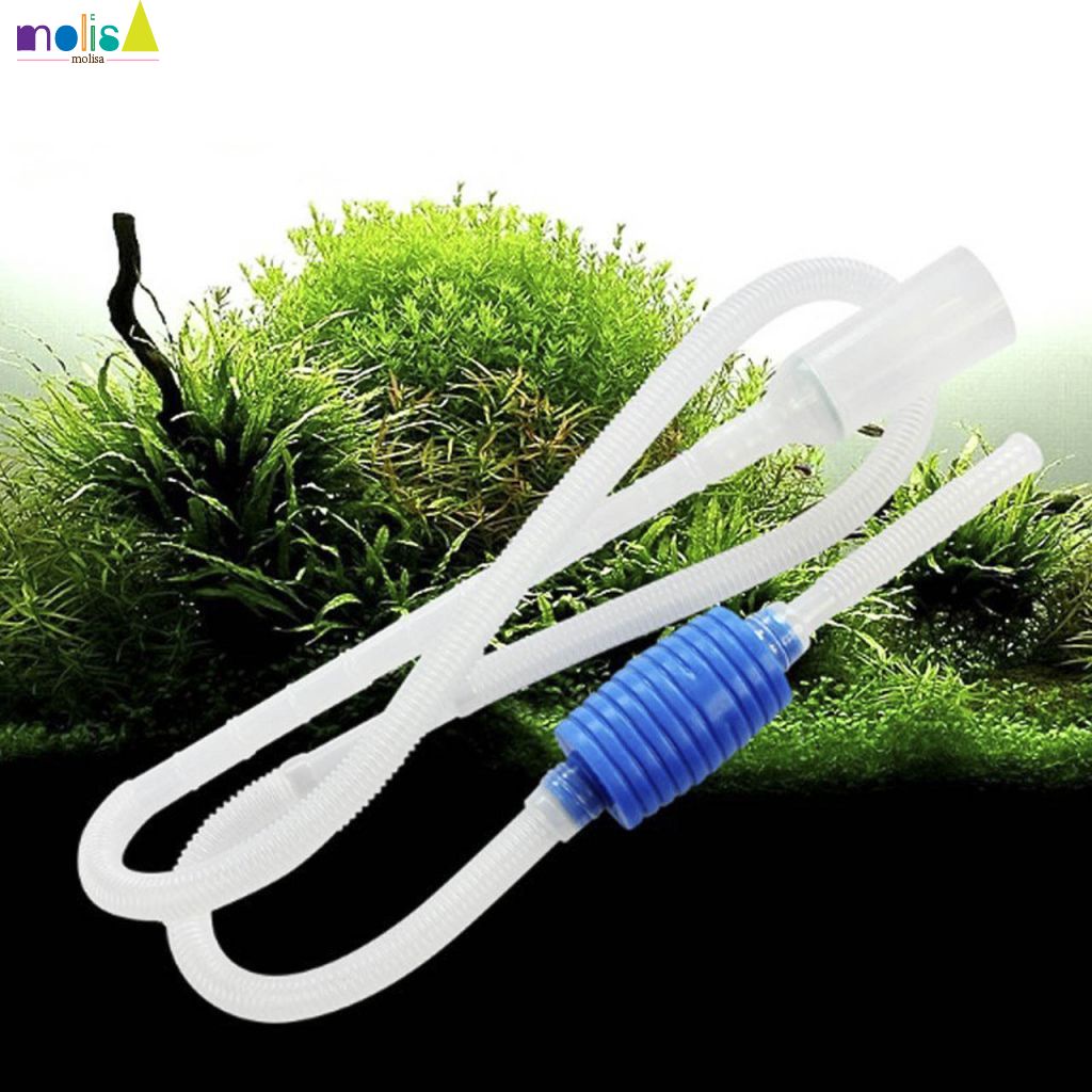 Sẵn Sàng Bể Cá Cá Cầm Tay Xi Phông Bơm Lọc Nước Công Cụ Bán Tự Động Hút Chân Không Syphon Bụi Bơm Lọc Vòi Phun Cá phụ Kiện Làm Sạch-Molisa