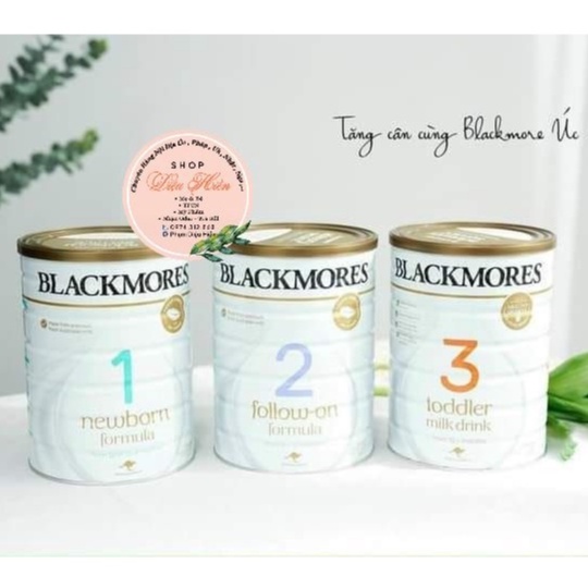 Sữa blackmores đủ số hộp 900g úc