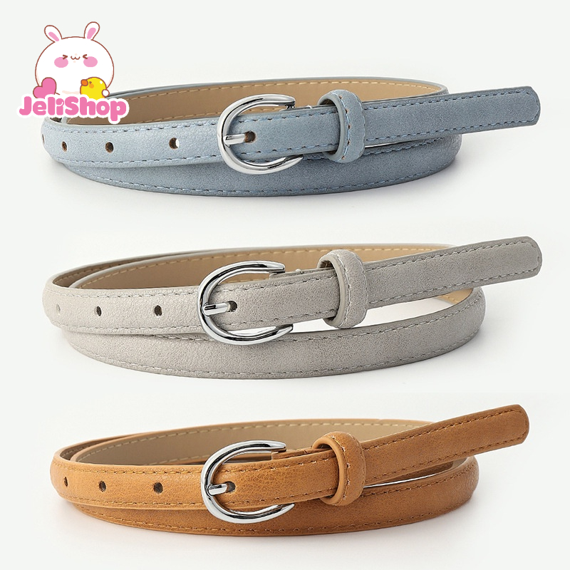 Thắt lưng nữ nhiều màu PU bản nhỏ szie 1.4cm kiểu dáng nhẹ nhàng tinh tế Jelishop