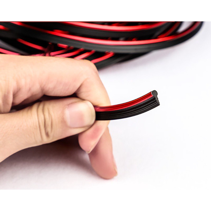 Cuộn Dây Dán Viền Cửa Xe Hơi 5M DIY Có Thể Tháo Rời Tiện Dụng