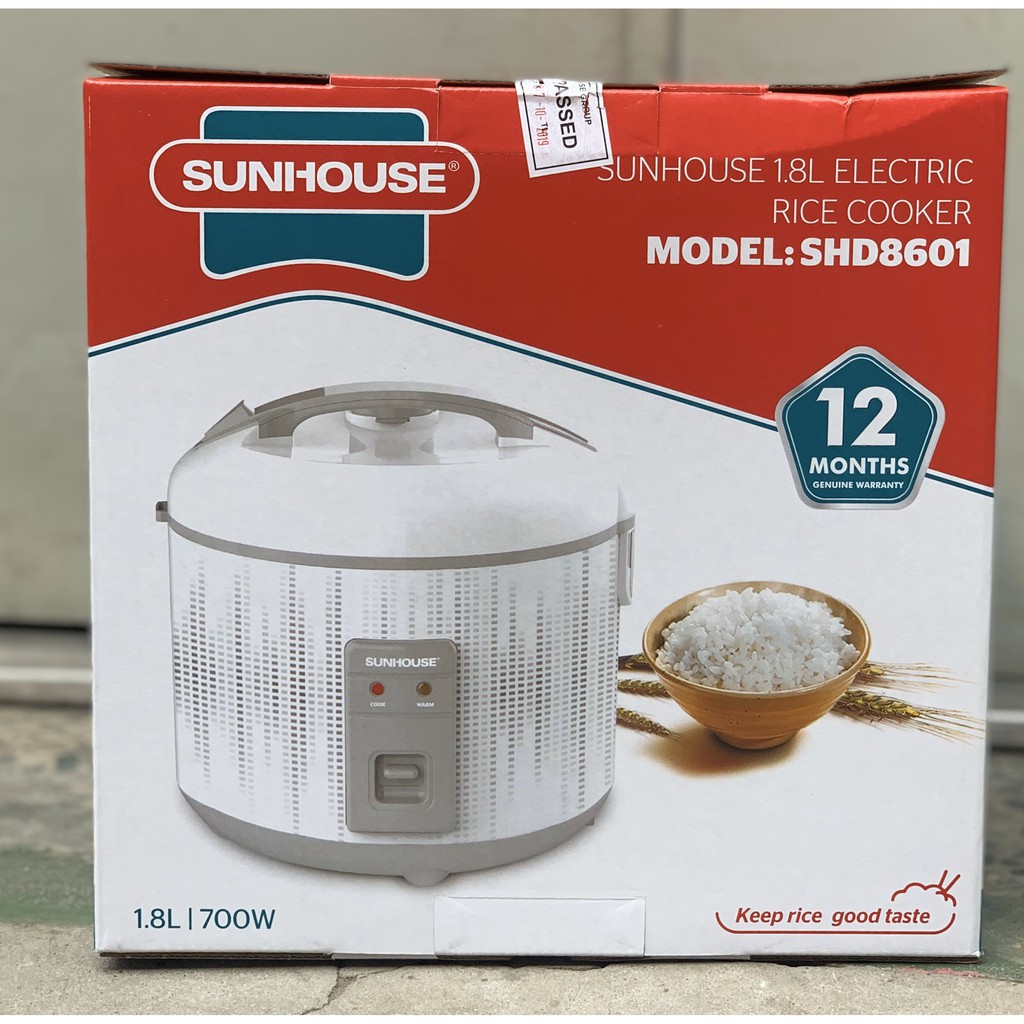 Nồi cơm điện 1,8L Sunhouse chính hãng SHD8601 | BigBuy360 - bigbuy360.vn