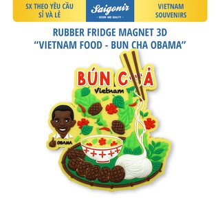 Sỉ Lẻ Nam châm Tủ Lạnh Chất Liệu Nhựa Dẻo Saigonir - Hình Ảnh Bún Chả Hà Nội - Món ăn Việt Nam - Quà lưu niệm Việt Nam