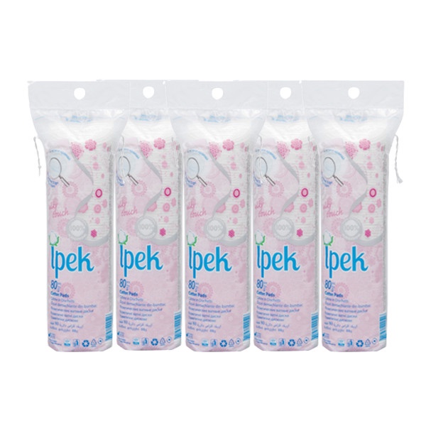 Bông Tẩy Trang Ipek Thổ Nhĩ Kì Cotton 100% 80 Miếng