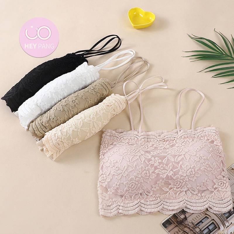 Áo hai dây quây ngực có mút đệm nâng ngực phối ren sexy gợi cảm HEYPANG VN033