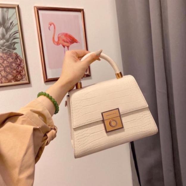 Túi cê ka da rắn có quai size 21 hàng cao cấp