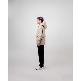 Áo Hoodie Khaki (Khaki Half-Zip Hoodie)