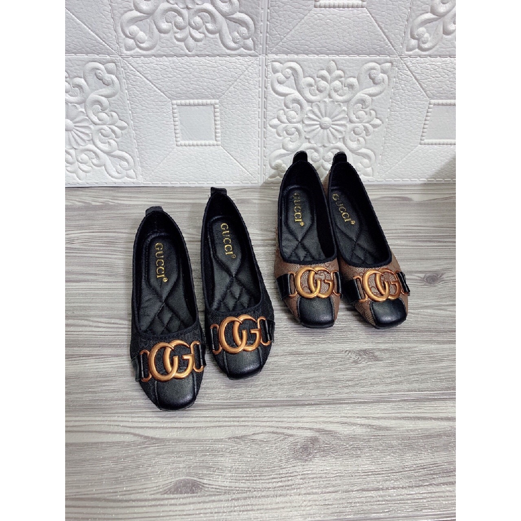 ] Giày búp bê viền CG chất vải đẹp êm chân B002 | BigBuy360 - bigbuy360.vn