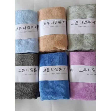 KHĂN TẮM CUỘN XUẤT HÀN COTTON MỀM MỊN