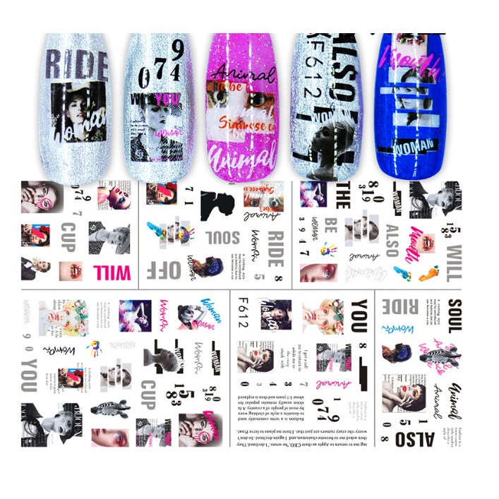 sticker trang trí nail