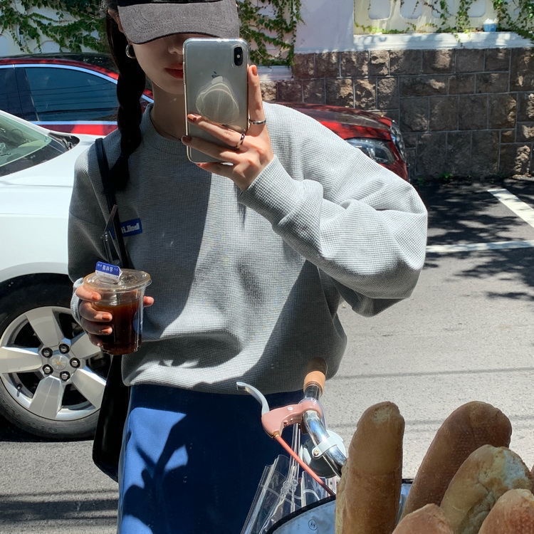 Áo Thun Nữ Dài Tay Cổ Tròn Thời Trang Hàn Mới