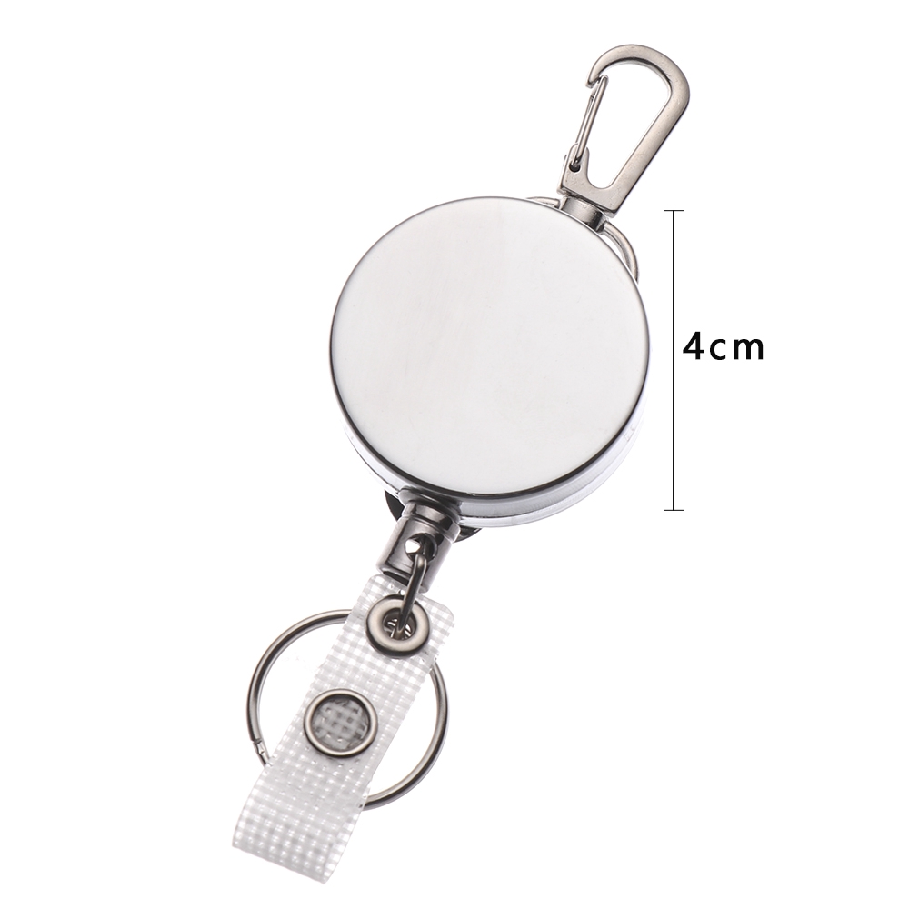 1 Kẹp Giữ Thẻ ID Chống Thất Lạc Bằng Kim Loại Giá Đỡ