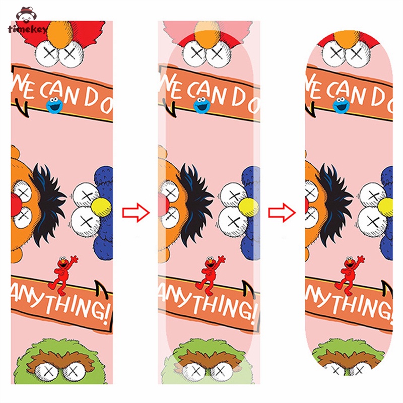 Miếng dán chống thấm nước chống trượt khôn bong bóng 82*22cm DIY bảo vệ cho ván dài / scooter