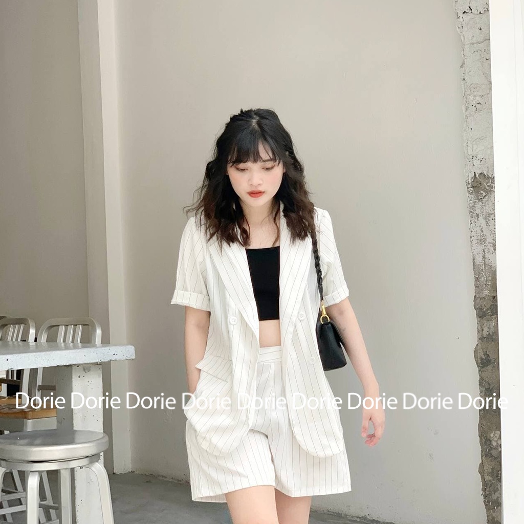 Set Áo Blazer Nữ Cộc Tay Kèm Quần Short Chất Đẹp Freesize | WebRaoVat - webraovat.net.vn