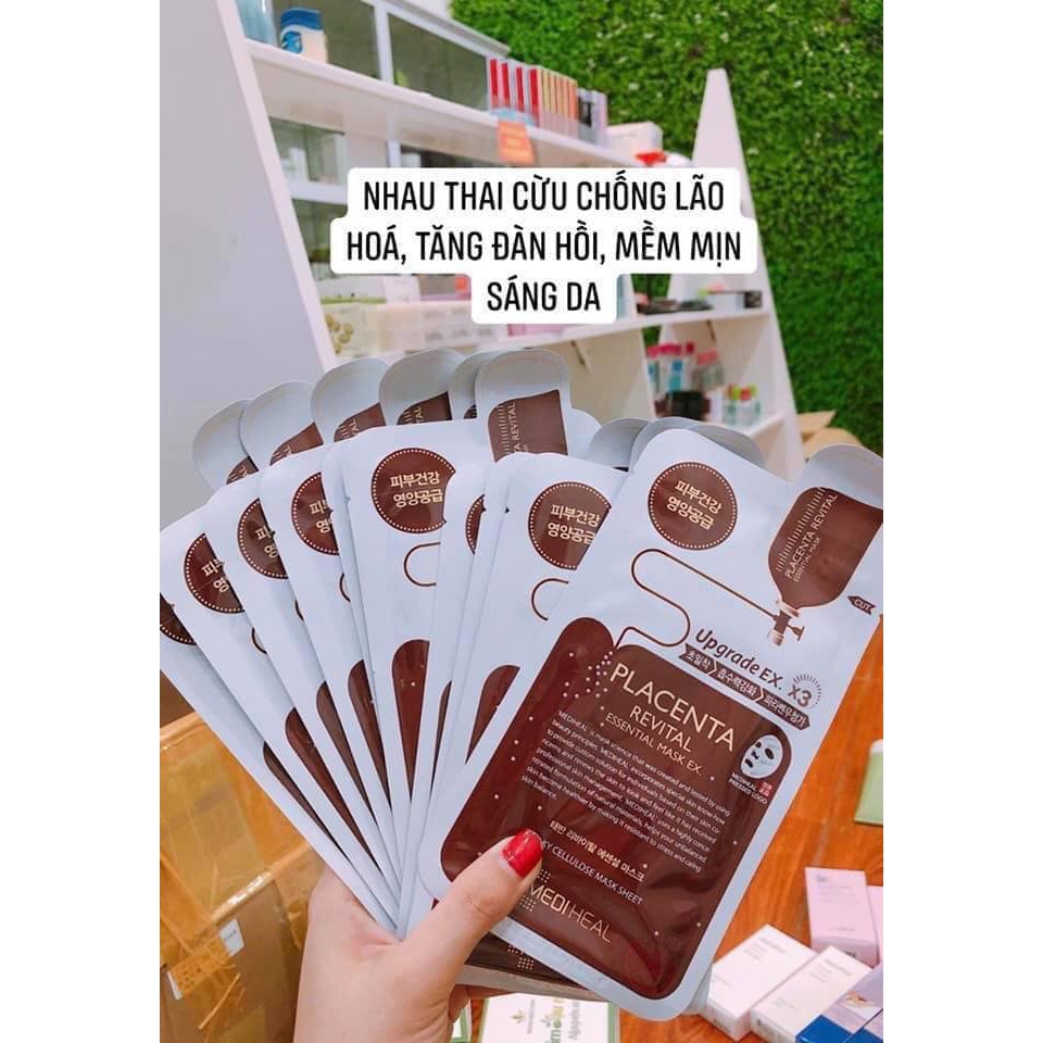 Mặt Nạ Dưỡng Da Mediheal Essential Mask Ex đủ mùi gồm 10 mask