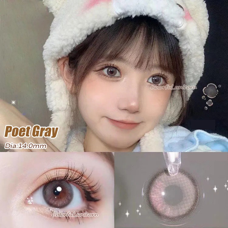 Kính áp tròng Colorhunter Dùng 1 Năm 14.0mm 0 - 8 Độ 1 cặp  XJSR