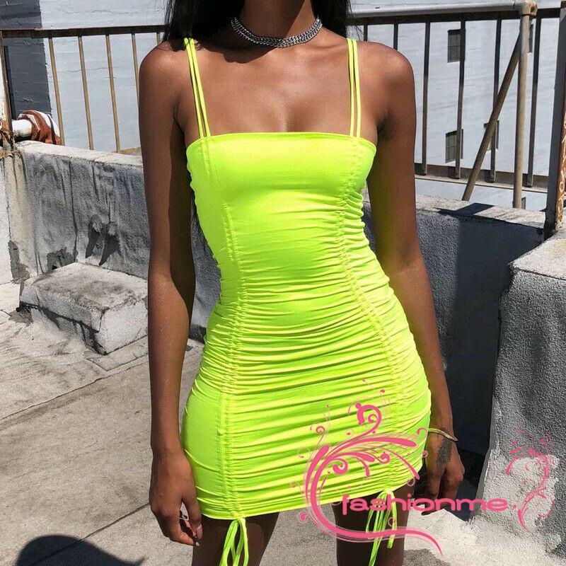 ✪B-BWomen´s Summer Bandage Bodycon Sleeveless Evening Party Cocktail Club Mini Dress