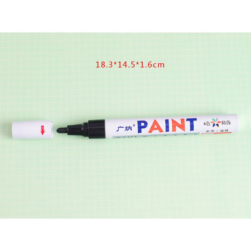 Set 12 Bút Lông Nhiều Màu Vẽ Lốp Xe Hơi / Kim Loại / Đánh Dấu Chống Nước