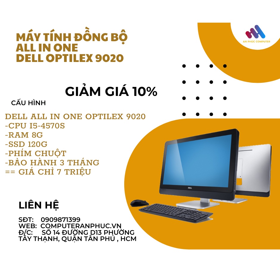 Máy tính đồng bộ All In One DELL OPTILEX 9020 AIO