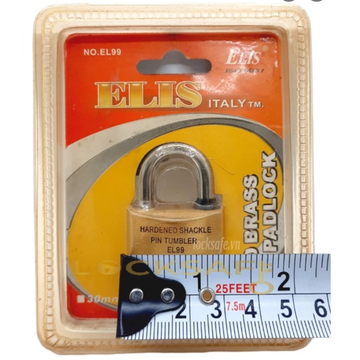 Ổ khoá mini cao cấp 20mm,25mm,30mm Elis,đồng thau nguyên chất,khoá valy,tủ đồ cá nhân-Bảo hành 24 tháng