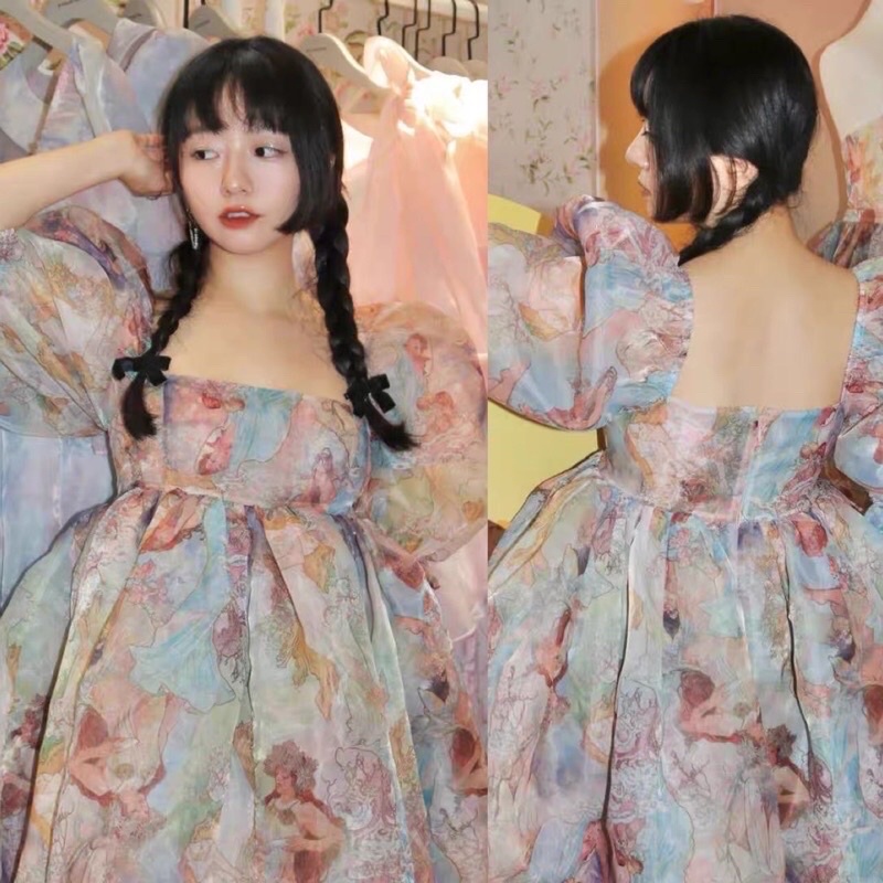 ĐẦM BABYDOLL ULZZANG XOÈ KIỂU DÁNG CÔNG CHÚA 225