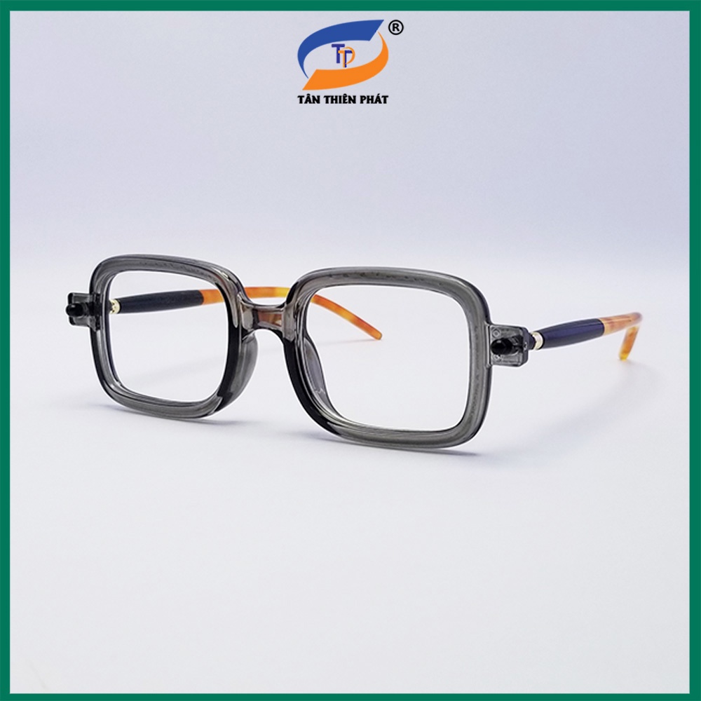 Kính mát nam nữ mắt chữ nhật TTPROBO màu nâu, đen khói, trong suốt. Tròng chống nắng, chống tia UV, gọng ôm mặt