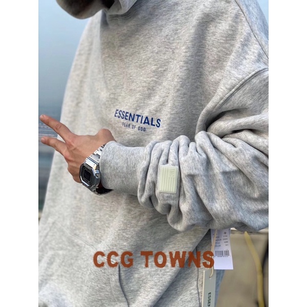Áo Hoodie Fear of God Crershaw thêu nổi thời trang đường phố