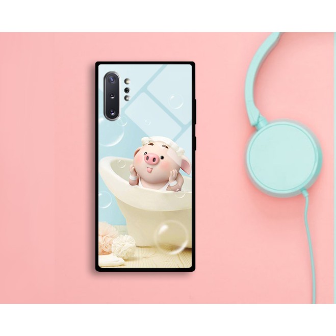 Bộ ốp lưng kính hình heo cute cho điện thoại Samsung note 10/note 10 plus (note 10+) part 1 mã từ 1-20