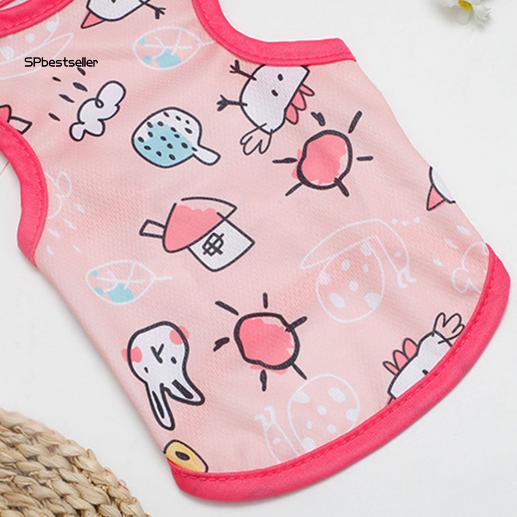 Áo Không Tay Thoải Mái Thiết Kế Đơn Giản Thời Trang Mùa Hè Cho Cún Cưng