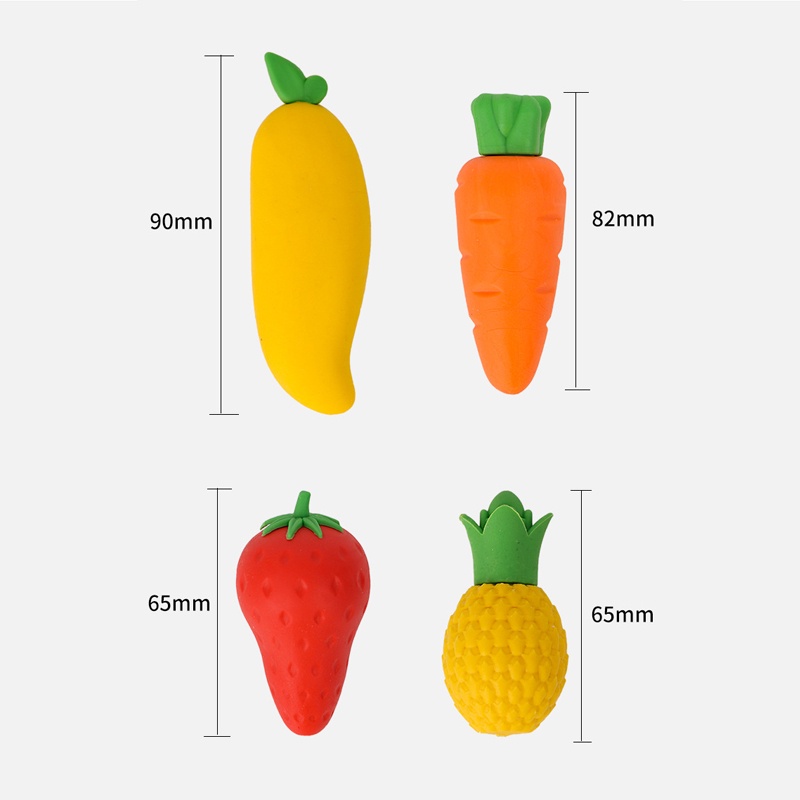 Cục Tẩy Thiết Kế Hình Trái Cây Hoạt Hình Sáng Tạo Dành Cho Trẻ Nhỏ Tiểu Học