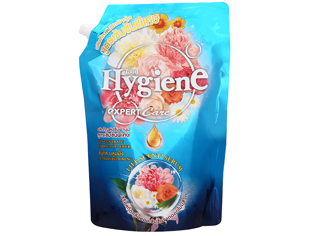 nước xả vải thái lan Hygiene expert care 1.15 lít màu xanh