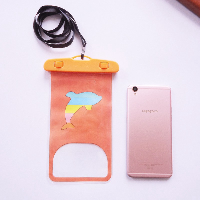 Túi nhựa chống thấm nước cho điện thoại + dây