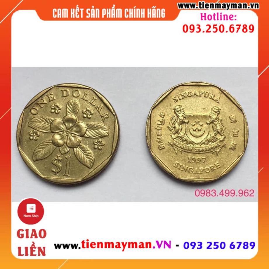 [ SHOPPE TRỢ GIÁ] Combo 2 đồng Xu 1 Dollar may mắn của Singapore.