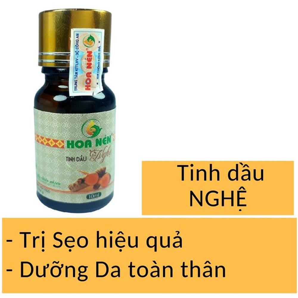 Tinh dầu nguyên chất Nghệ 10ml dưỡng da toàn thân hàng Việt Nam chưng cất thiên nhiên