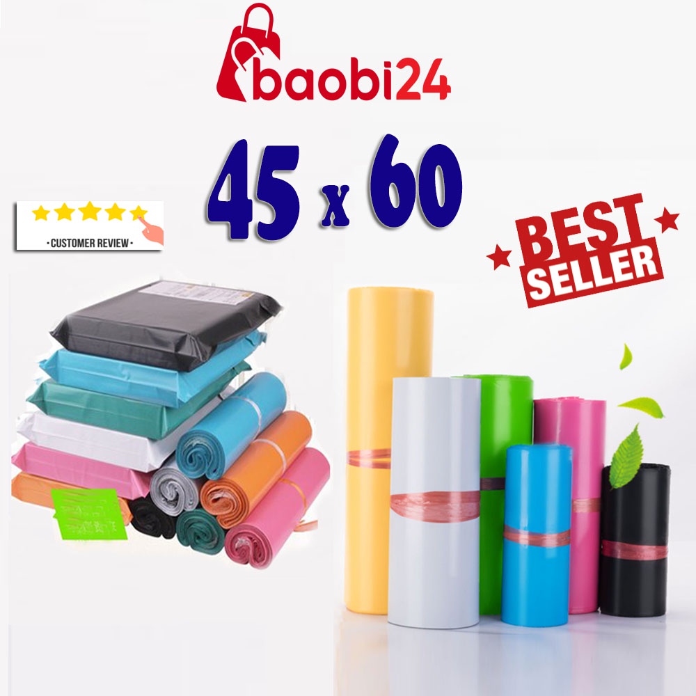 (Sỉ 45x60 cm) Baobi24 Túi Gói Hàng Niêm Phong - Rẻ nhất thị trường cuộn 100 túi