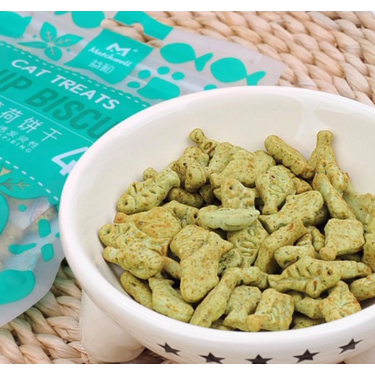 Snack cho mèo, Bánh thưởng Catnip cho mèo giúp giảm búi lông, hôi miệng - Túi 40gr