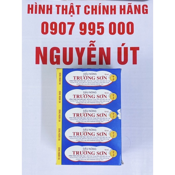 dầu nóng trường sơn hộp 10 chai x 10ml