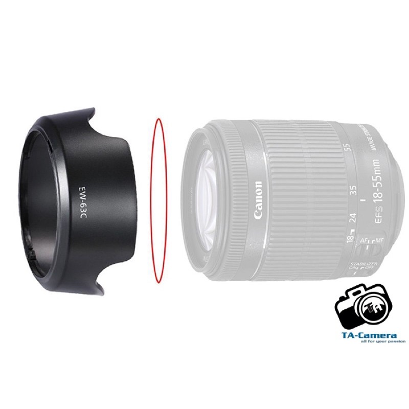 Loa Che Nắng - Lens hood Canon EW-63C cho 18-55 STM