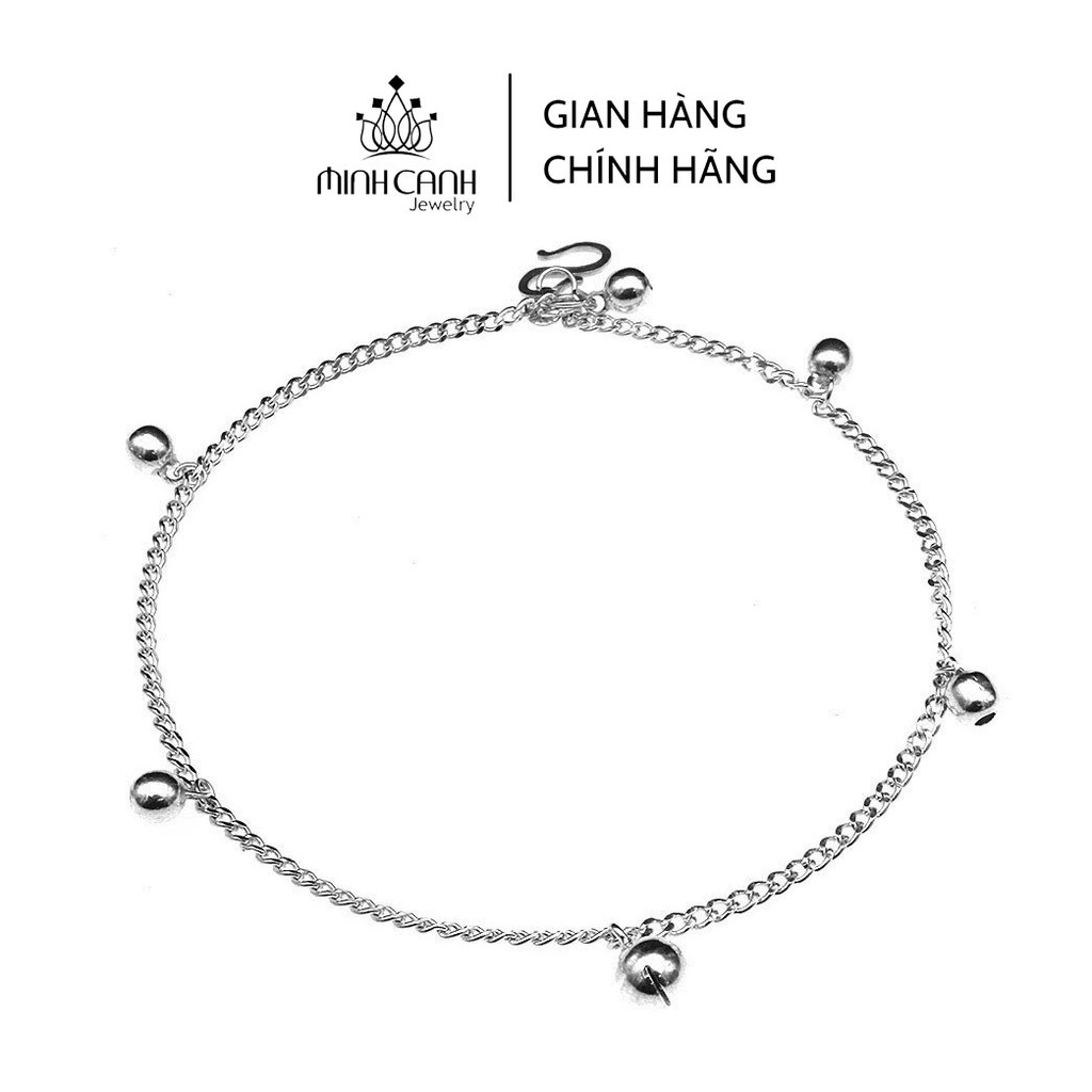 Lắc Chân Bạc Nữ Mix Bi Tròn - Minh Canh Jewelry