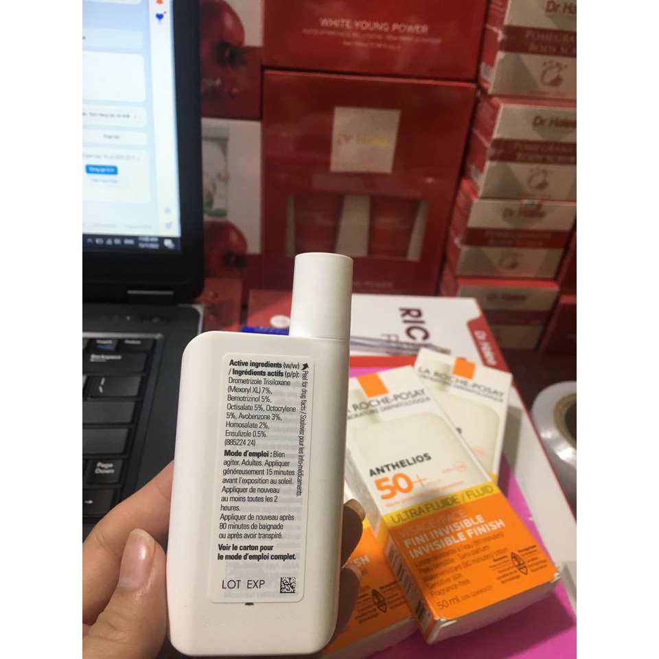 Kem chống nắng La roche-posay  Fluid Invisible 50ml