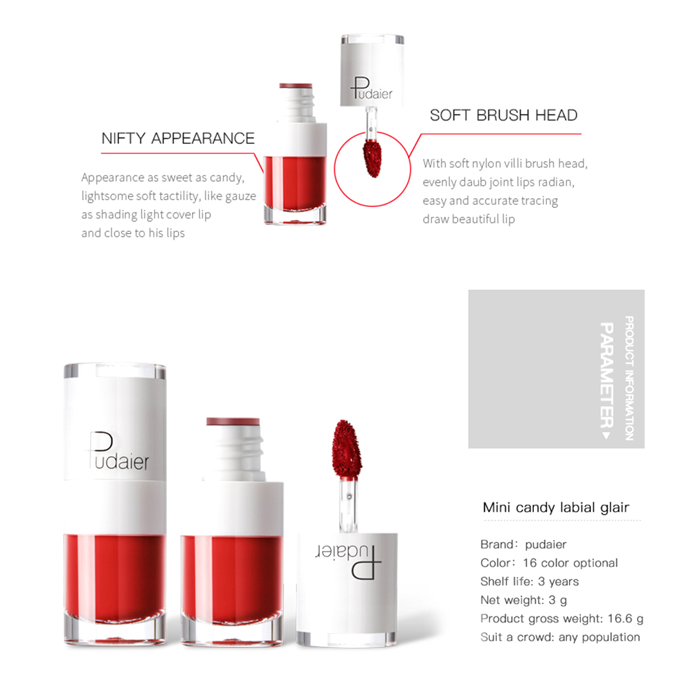 [Hàng mới về] Son kem Pudaier tông nhung lì dưỡng ẩm chống nước lâu trôi