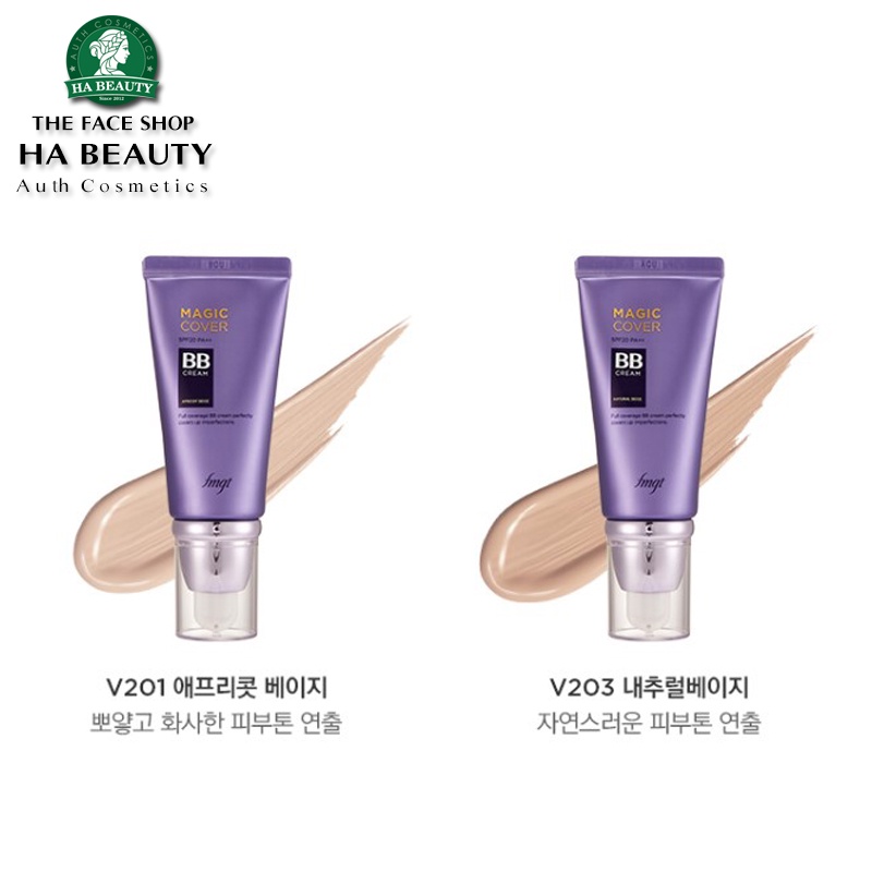 Kem nền trang điểm đa năng The Face Shop fmgt Magic Cover BB Cream SPF20 PA++ 45ml